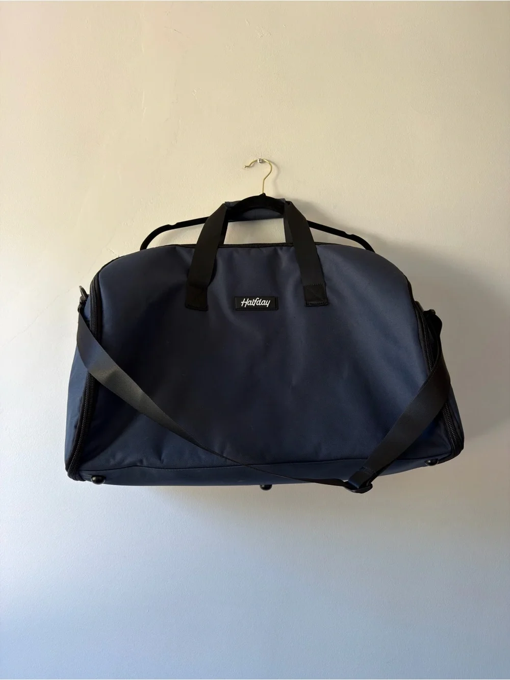 Halfday Garment Duffel Bag Navy Blue 2-in-1 Travel Bag Garment Bag Duffel 45L